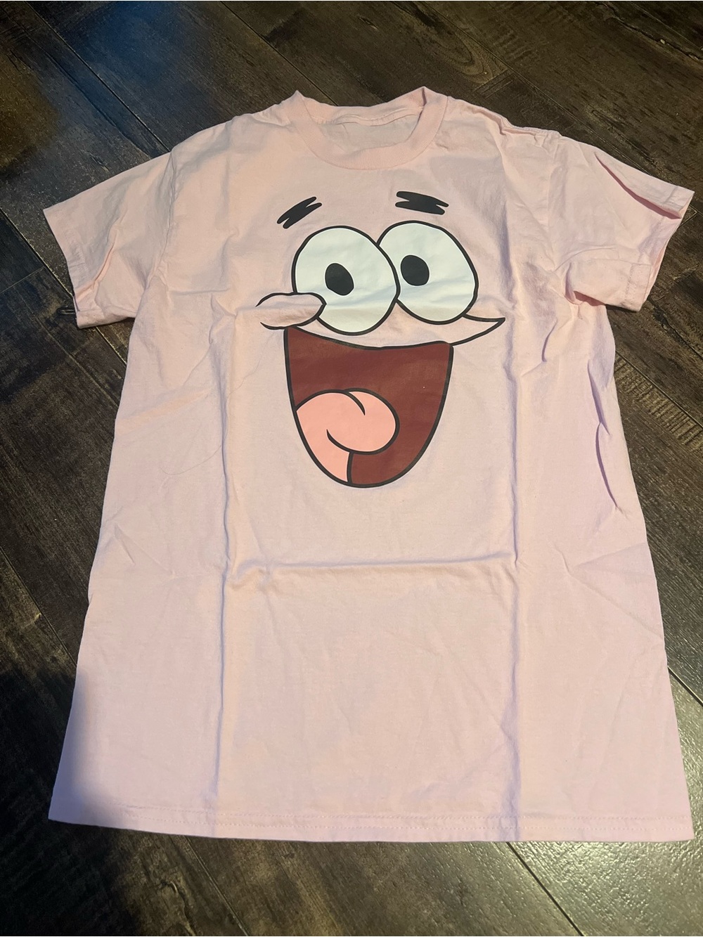 Pink Graphic Tee with Playful Face Design